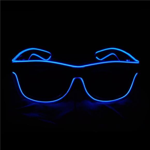 Light up Wire Neon Rave Glasses Glow Flashing LED Sunglasses Costumes for Party - Picture 3 of 8